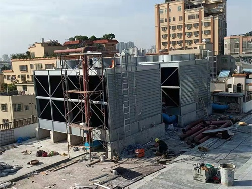 工業冷卻塔的安裝知識,工業冷卻塔安裝過程